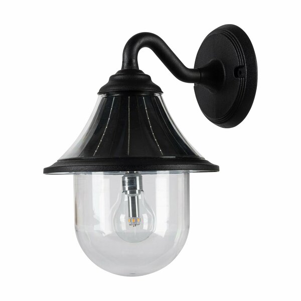 Gama Sonic Orion Solar Wall Light, Black 123010